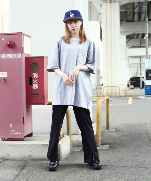 H163 / 着用サイズ:M Heather Grey